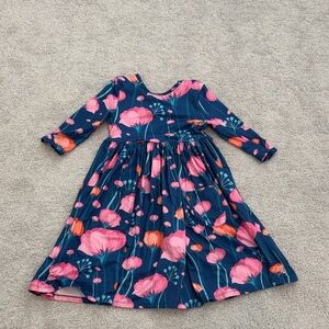 Floral swing girls dress